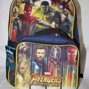 Avengers Kids backpack with detachable lunch box